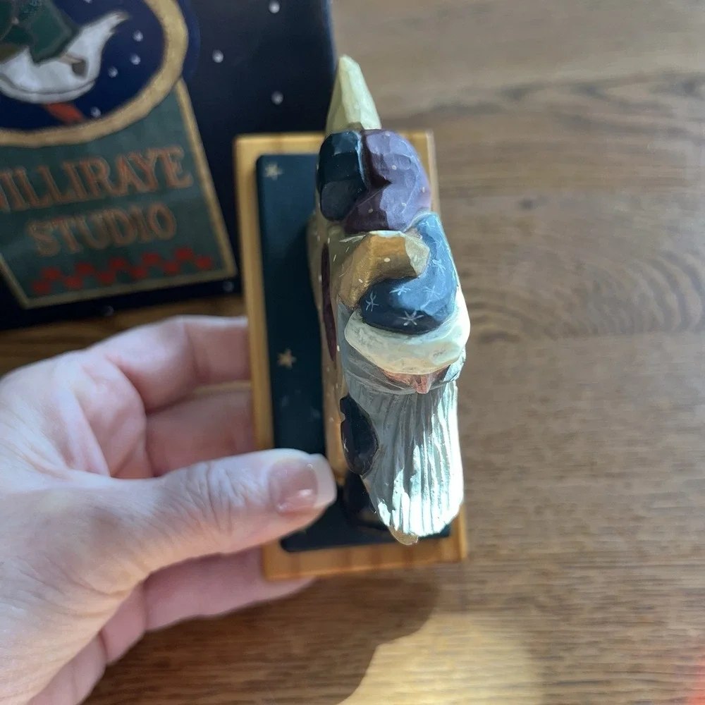 Williraye Studio Snowman Star Blue Bird Figurine 1998 Coyne's & Company WW2242